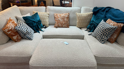 Bow Velvet Cushion Teal