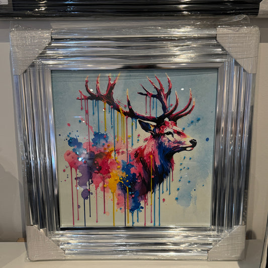 Stag Dripping Paint Picture