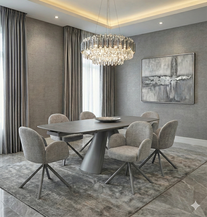 Gstaad Sintered Stone Extendable Dining Table