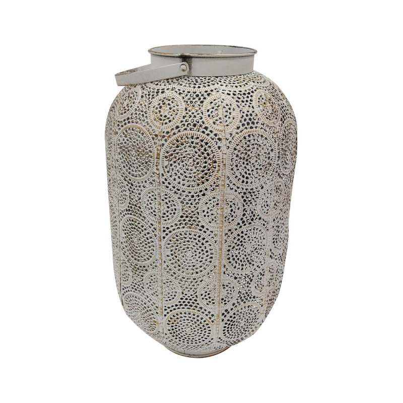 Reticulated Metal Lantern