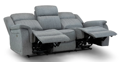 Tipton Grey Electric Recliner Sofa