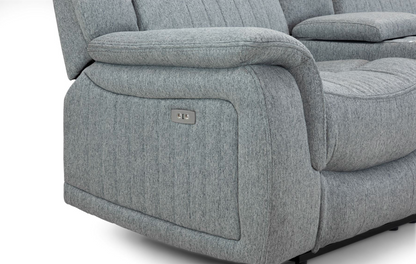 Tipton Grey Electric Recliner Sofa