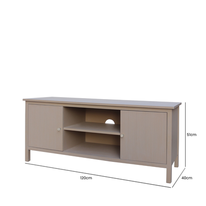 Lindon 2-door Taupe TV unit