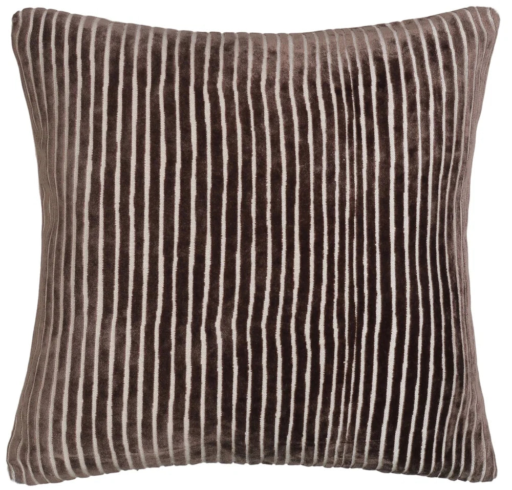 Malini Amalfi Stripe Chocolate Cushion