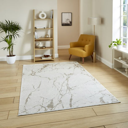 Mirage Cream Abstract Rug
