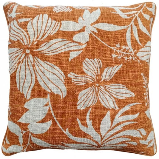 Malini Mato Floral Orange Cushion