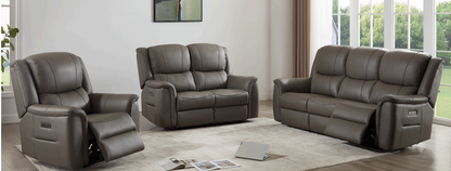Melbourne Genuine Leather Electric Recliner Sofa Range
