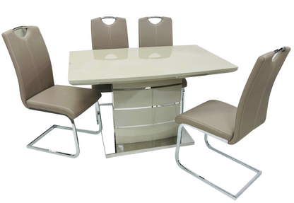 Milan Fixed Top Dining Table & 4 Chairs