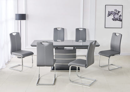 Milan Extendable Dining Table & 6 Chairs