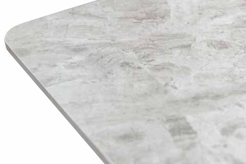 Misty Sintered Stone Grey Dining Table