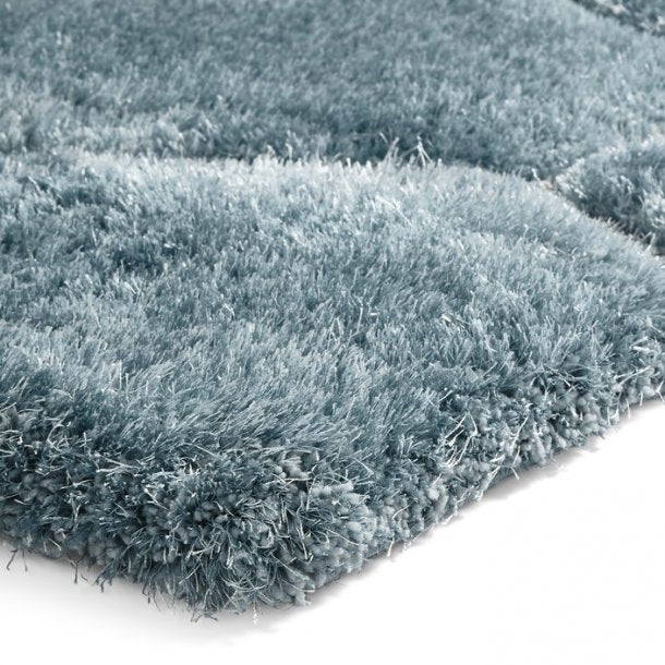 Noble House Blue/Grey Hexagon Rug