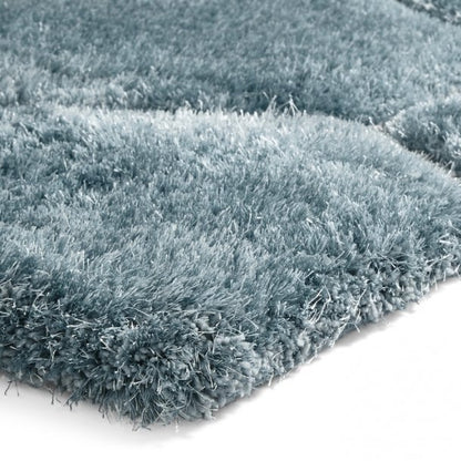 Noble House Blue/Grey Hexagon Rug