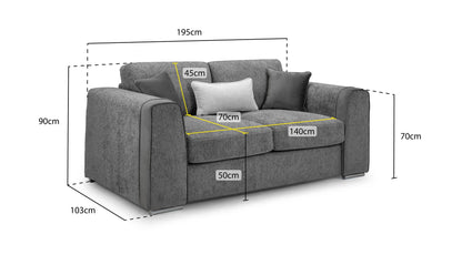 Naples Fabric Sofa Range
