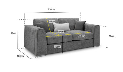 Naples Fabric Sofa Range