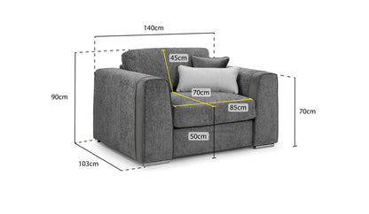 Naples Fabric Sofa Range