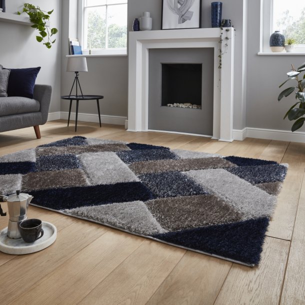 Olympia Grey/Navy Rug
