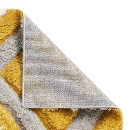 Olympia Grey/Yellow Diamond Rug