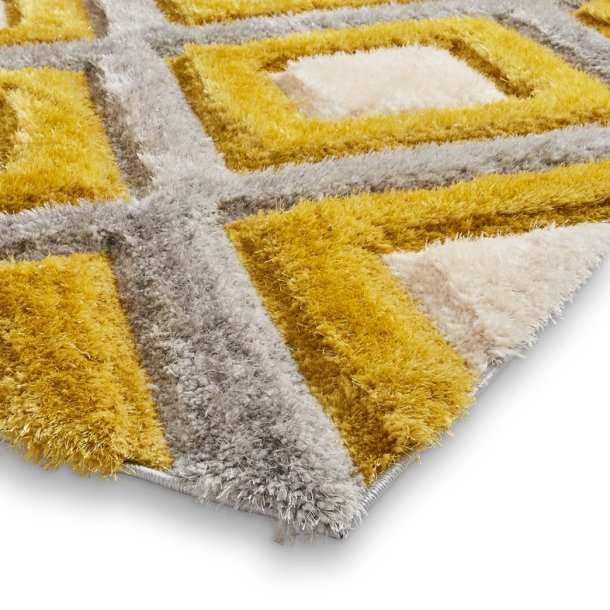 Olympia Grey/Yellow Diamond Rug