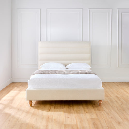 Penrynn Boucle Cream Bed Frame