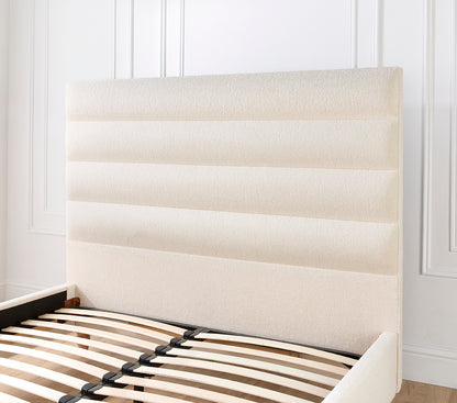Penrynn Boucle Cream Bed Frame