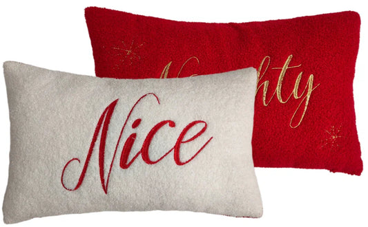 Naughty or Nice Cushion