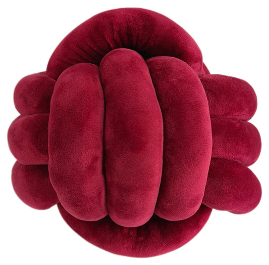 Velvet Knot Fuchsia Cushion