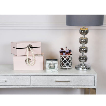 Set of 2 Rose Pink Jewellery Boxes