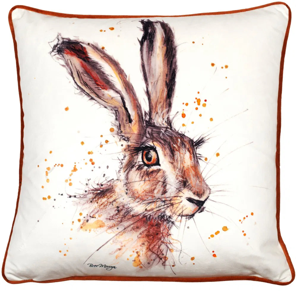 Hare Velvet Cushion