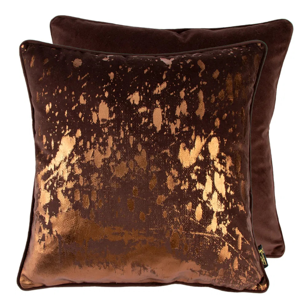 Bronze Foil Splash Cushion