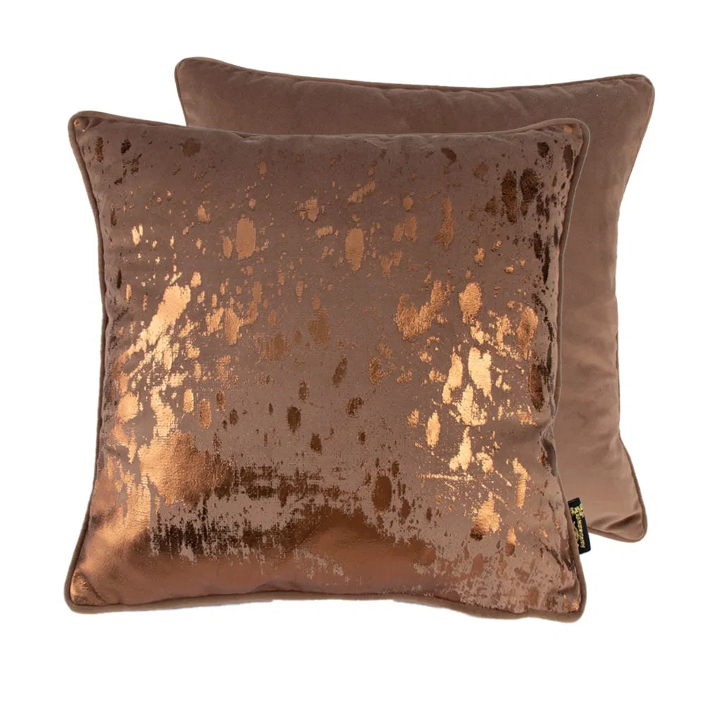 Bronze Foil Splash Cushion