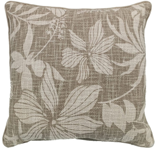 Malini Mato Floral Taupe Cushion