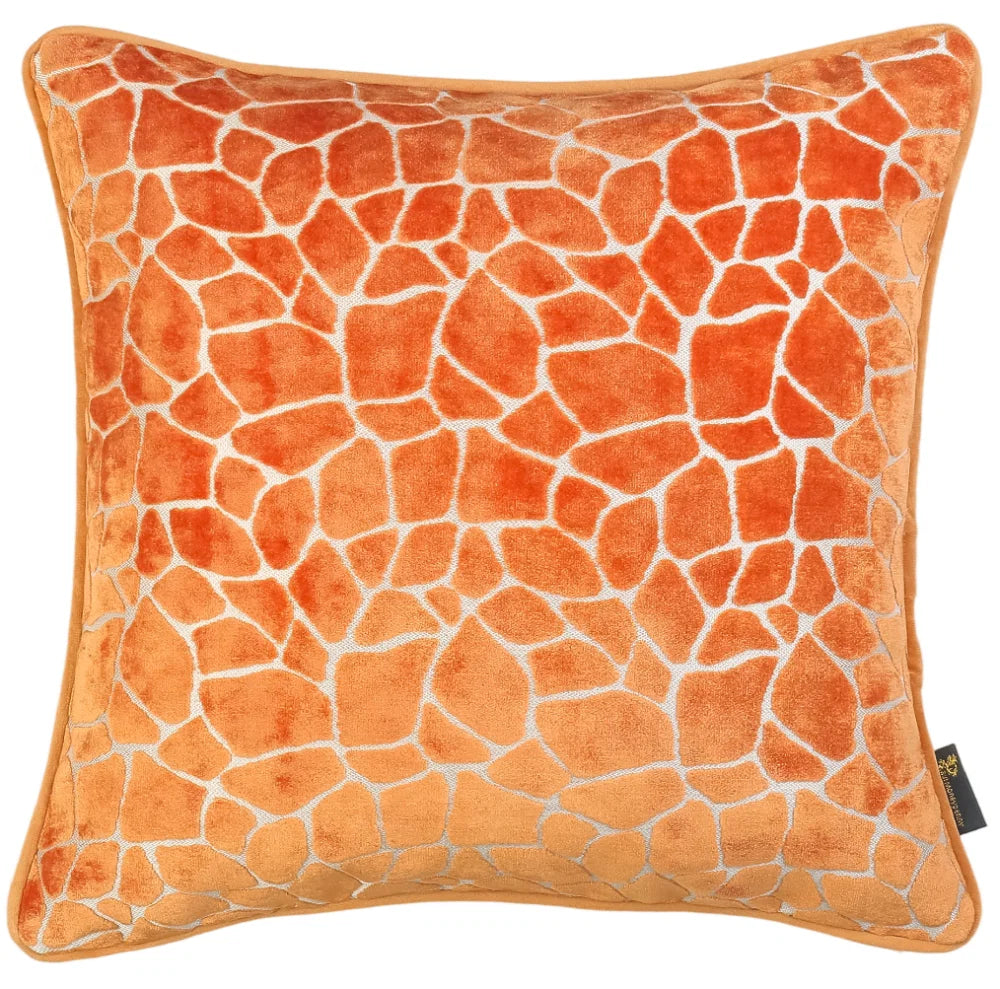 Malini Paul Moneypenny Giraffe Orange Cushion