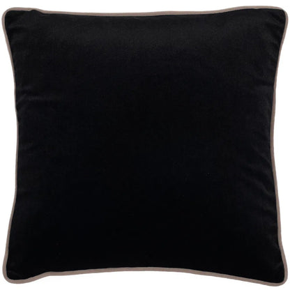 Black and Cream Velvet Cushion