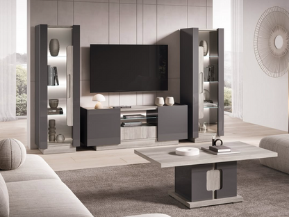 York Italian Grey Gloss Coffee Table