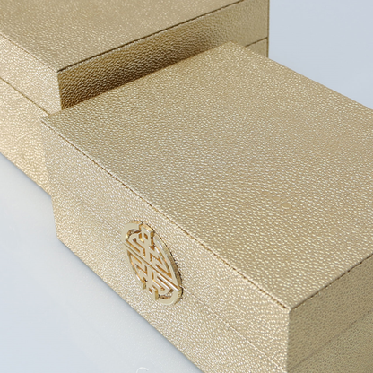 Set of 2 Gold Jewellery Boxes