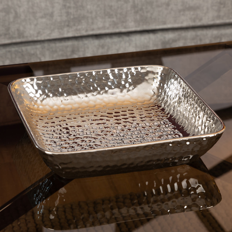 29cm Ceramic Dish (Gold or Silver)