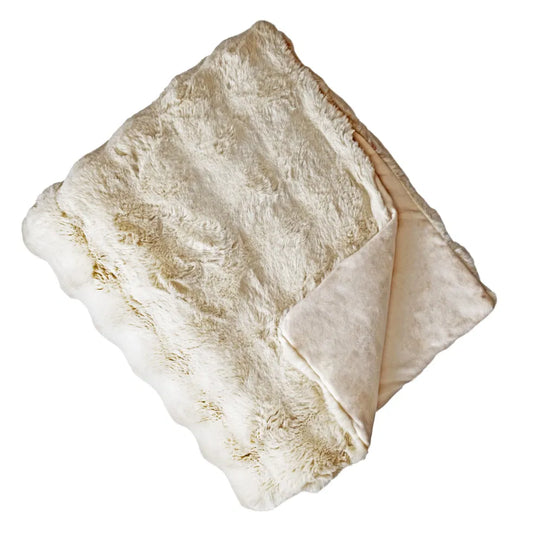 Soft Bubble Throw Blanket Natural