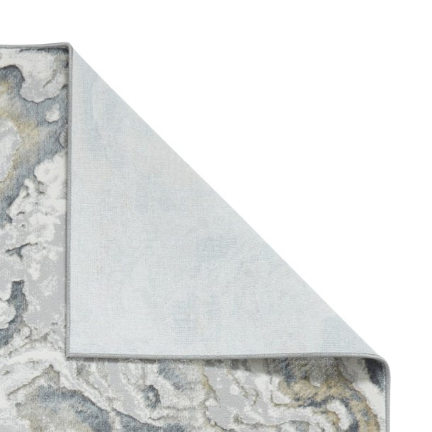 Tidal Silver/Beige Abstract Rug