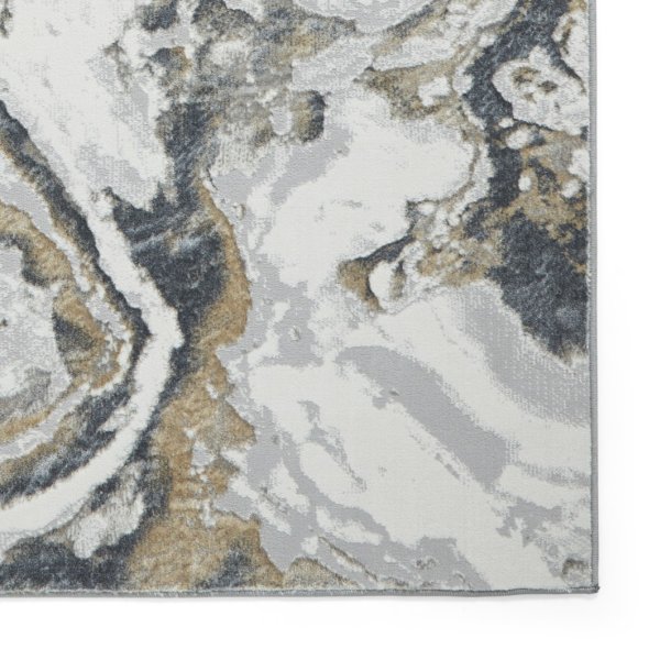 Tidal Silver/Beige Abstract Rug