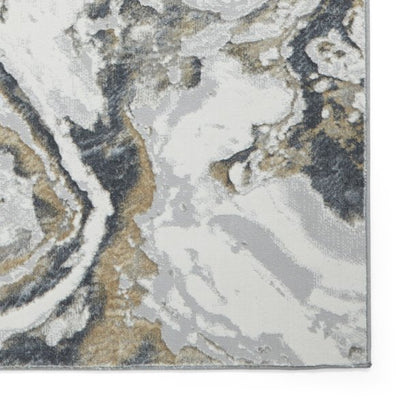 Tidal Silver/Beige Abstract Rug