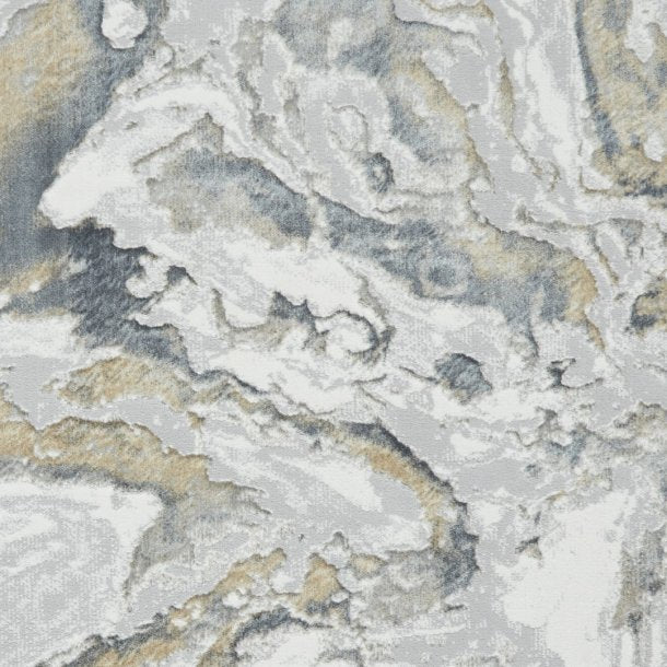 Tidal Silver/Beige Abstract Rug