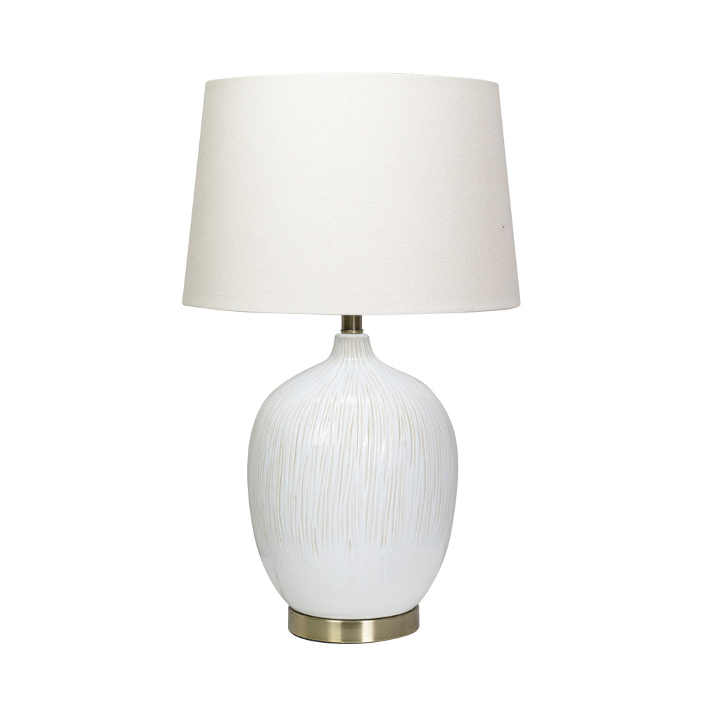 Ari White Ceramic Table Lamp