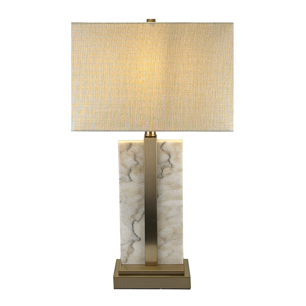 Marble & Antique Brass Table Lamp