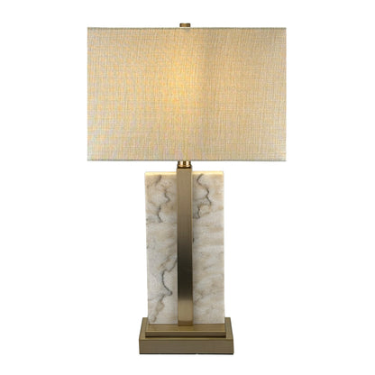 Marble & Antique Brass Table Lamp