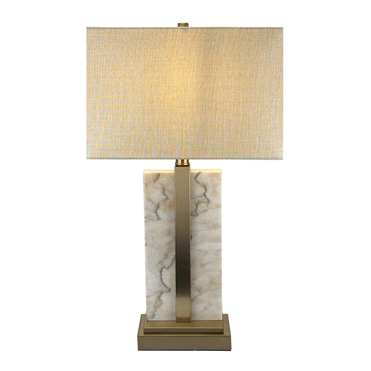Marble & Antique Brass Table Lamp