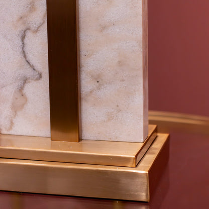 Marble & Antique Brass Table Lamp