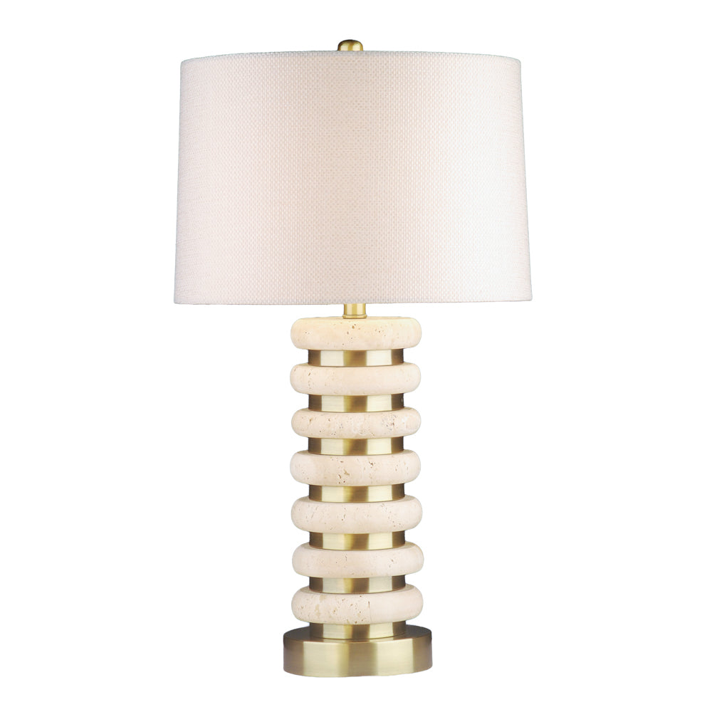 Travertine Table Lamp