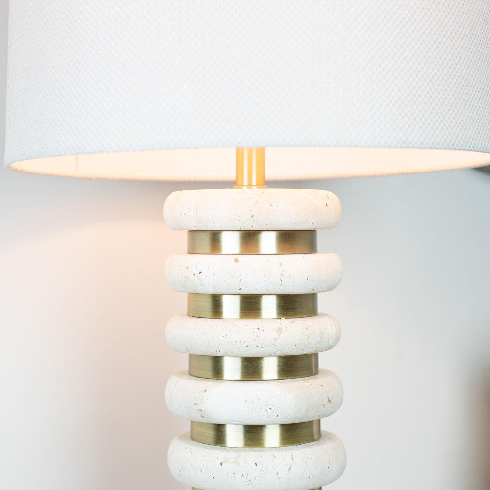 Travertine Table Lamp