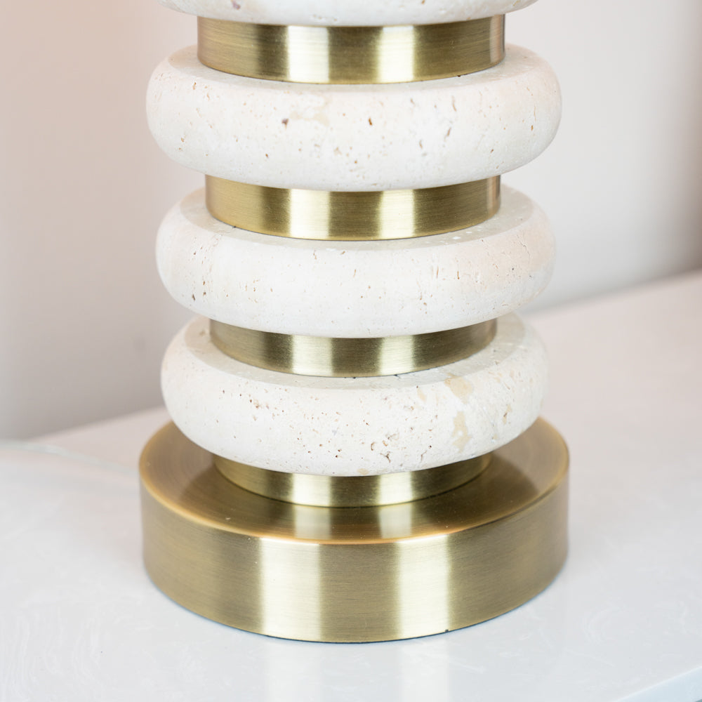 Travertine Table Lamp