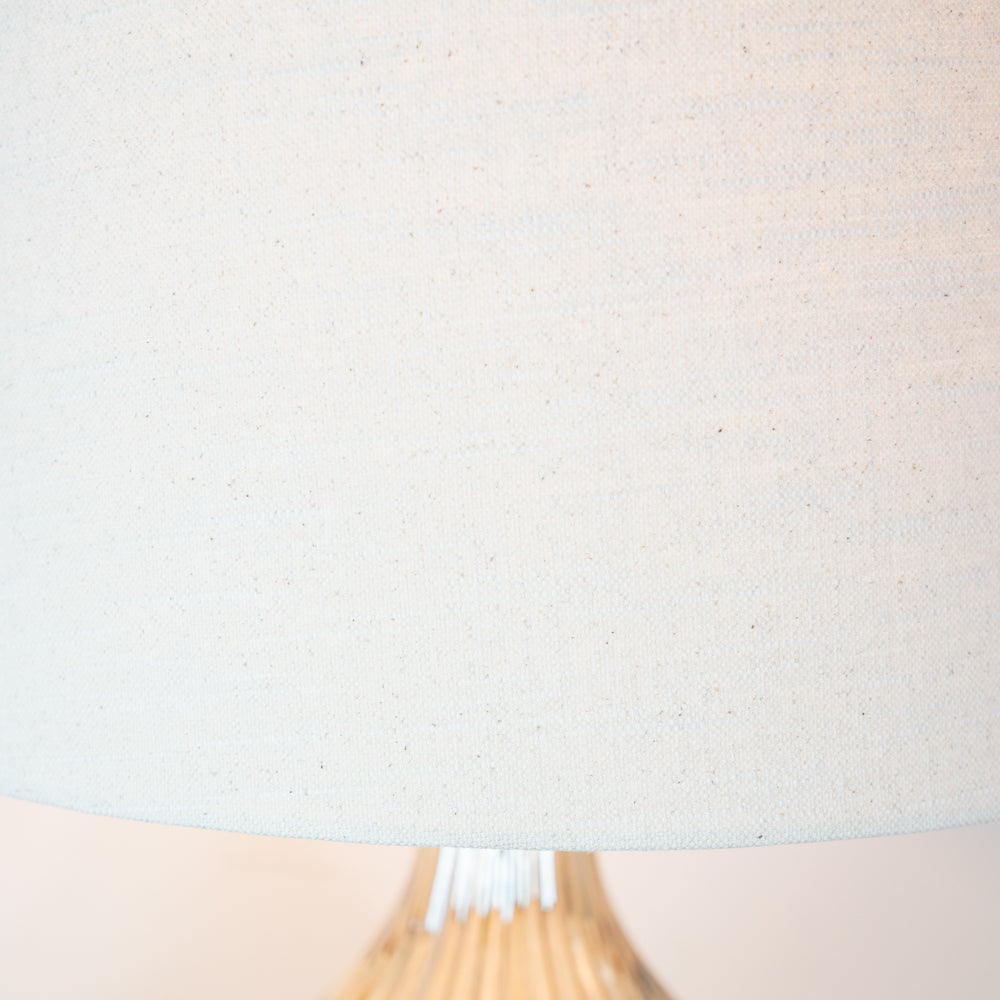 Amy Curved Ribbed Glass Table Lamp
